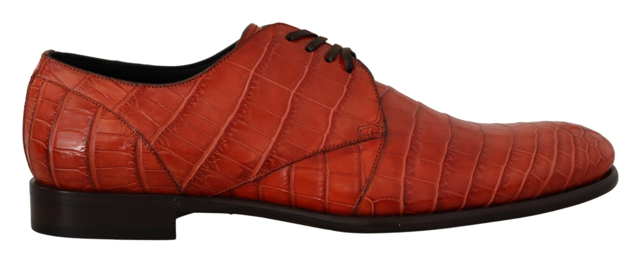 Dolce &amp; Gabbana – Exquisite Schnürschuhe aus exotischem Krokodilleder