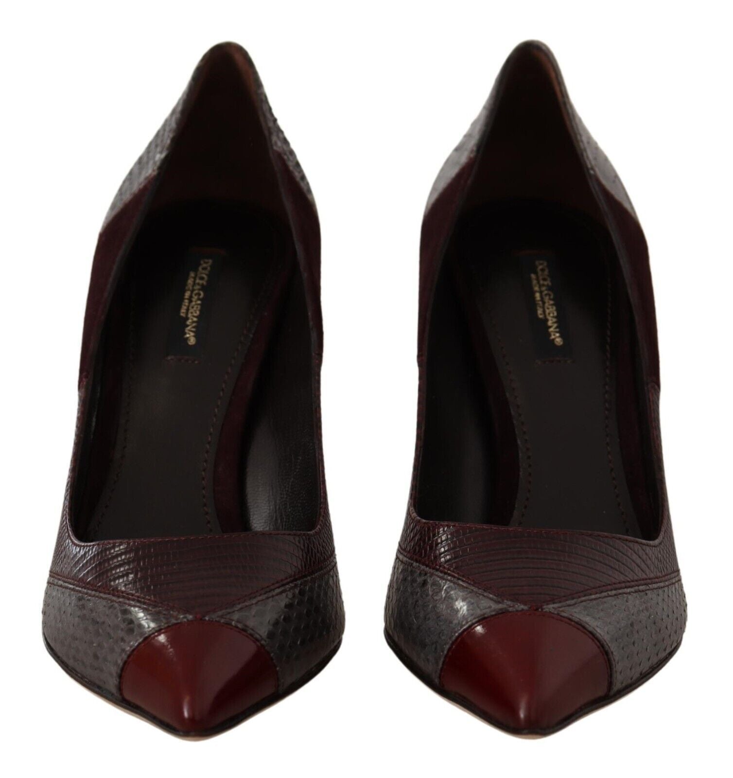 Dolce &amp; Gabbana Mehrfarbige Pumps aus exotischem Leder