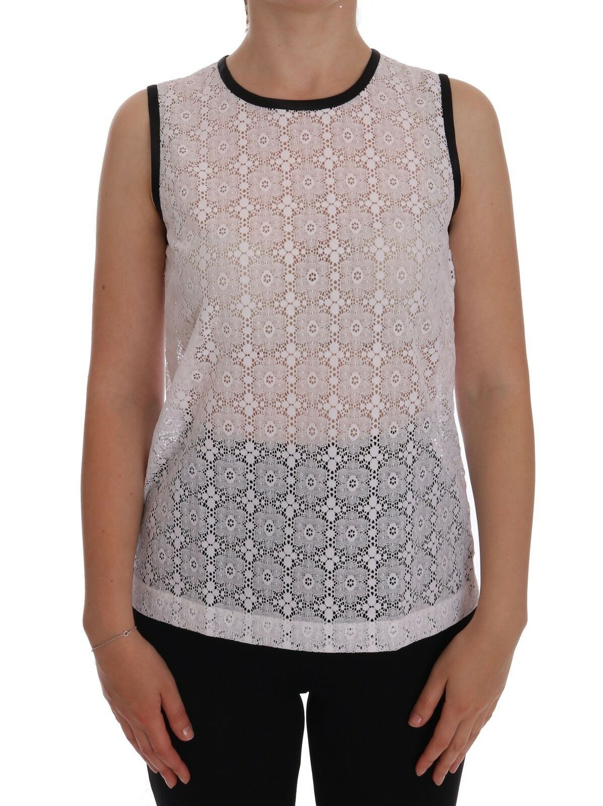 Dolce &amp; Gabbana Elegantes weißes Nylon-Tanktop