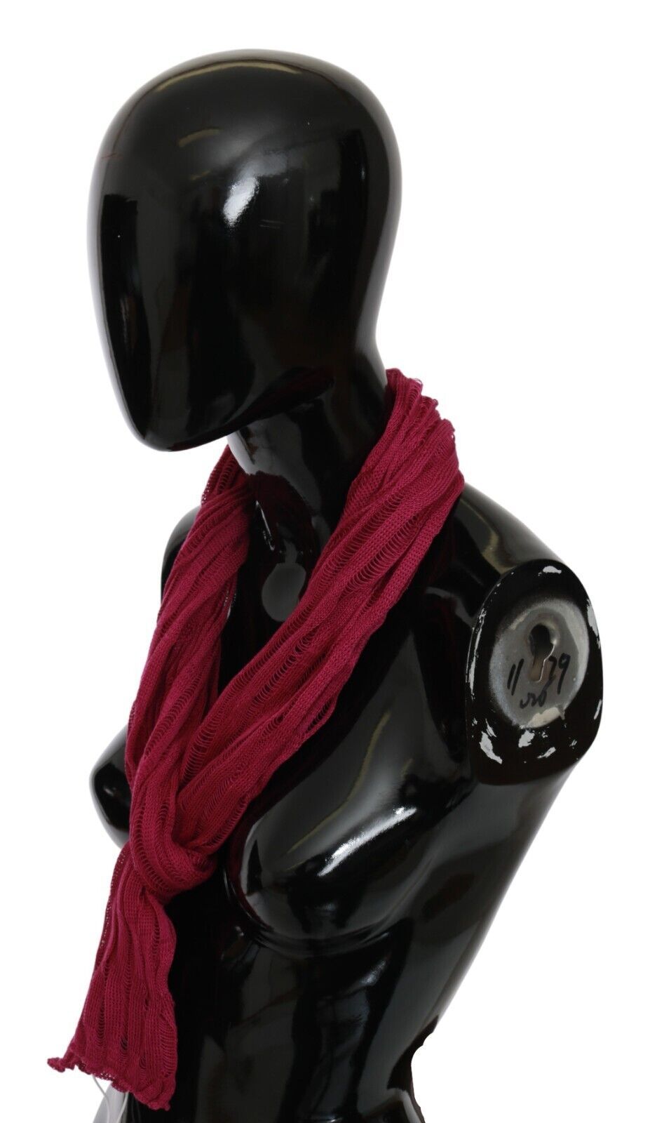 Eșarfă John Galliano Bordeaux Elegance Foulard Shawl