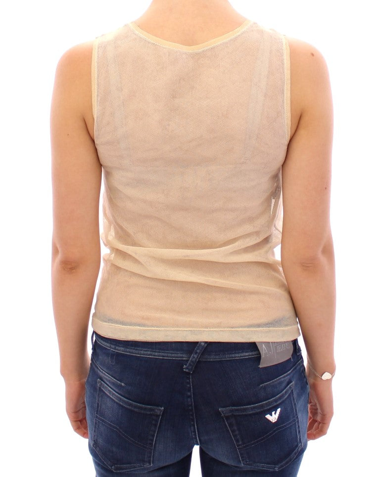 Dolce &amp; Gabbana Elegante beige Tanktop-Bluse