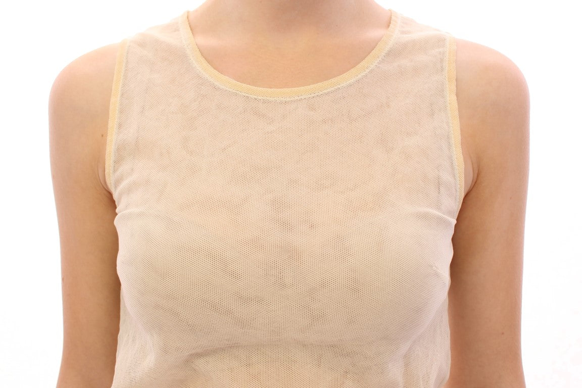 Dolce &amp; Gabbana Elegante beige Tanktop-Bluse