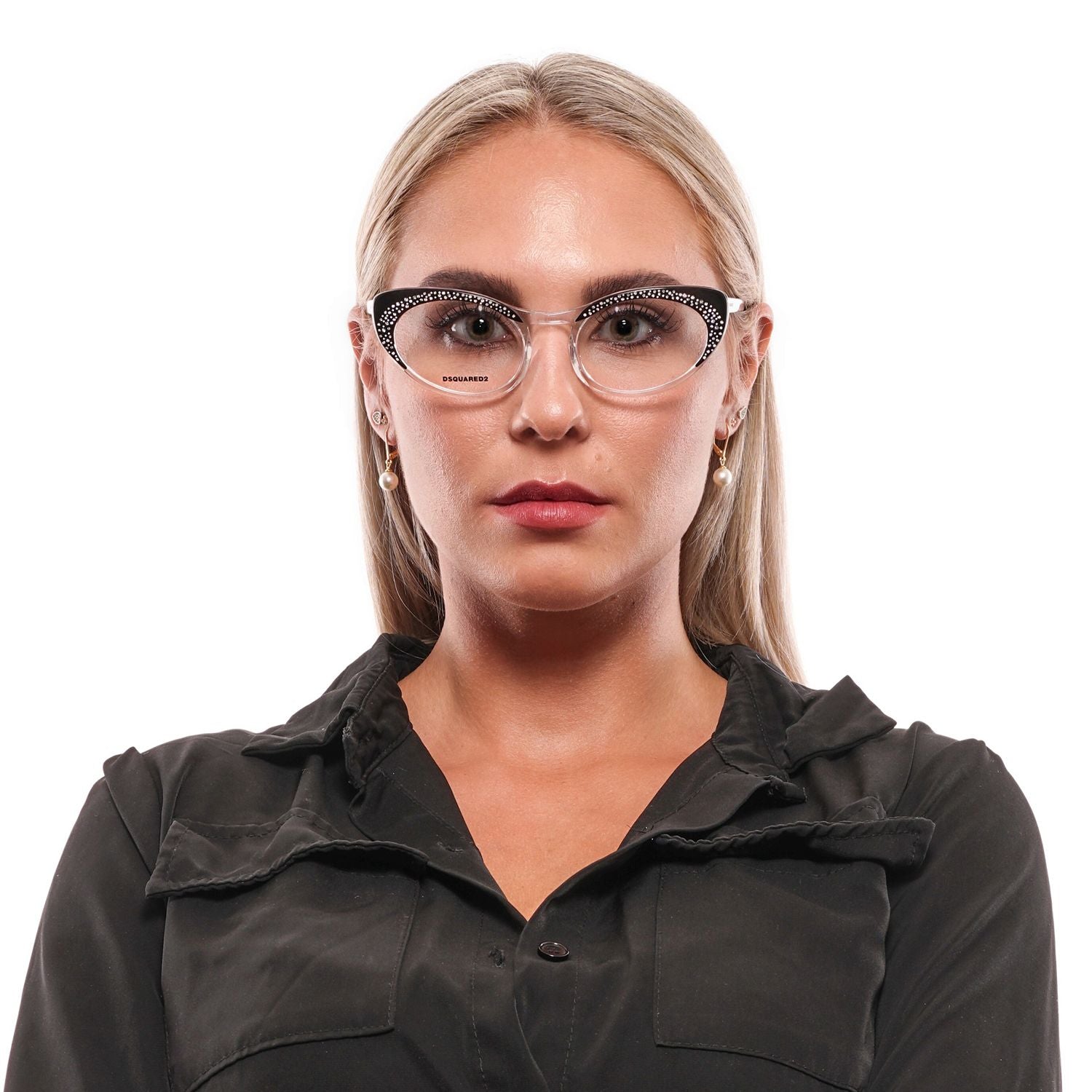 Ochelari de soare Dsquared² Chic negri cu rame întregi