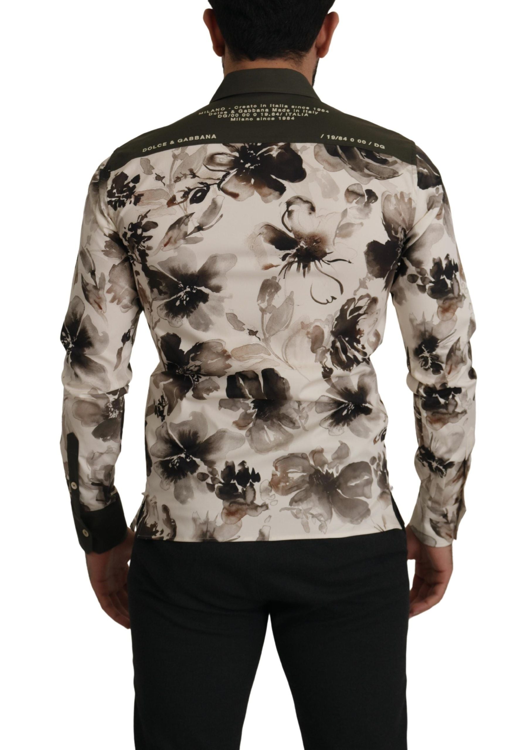 Dolce &amp; Gabbana Lässiges Baumwollhemd mit Blumendruck