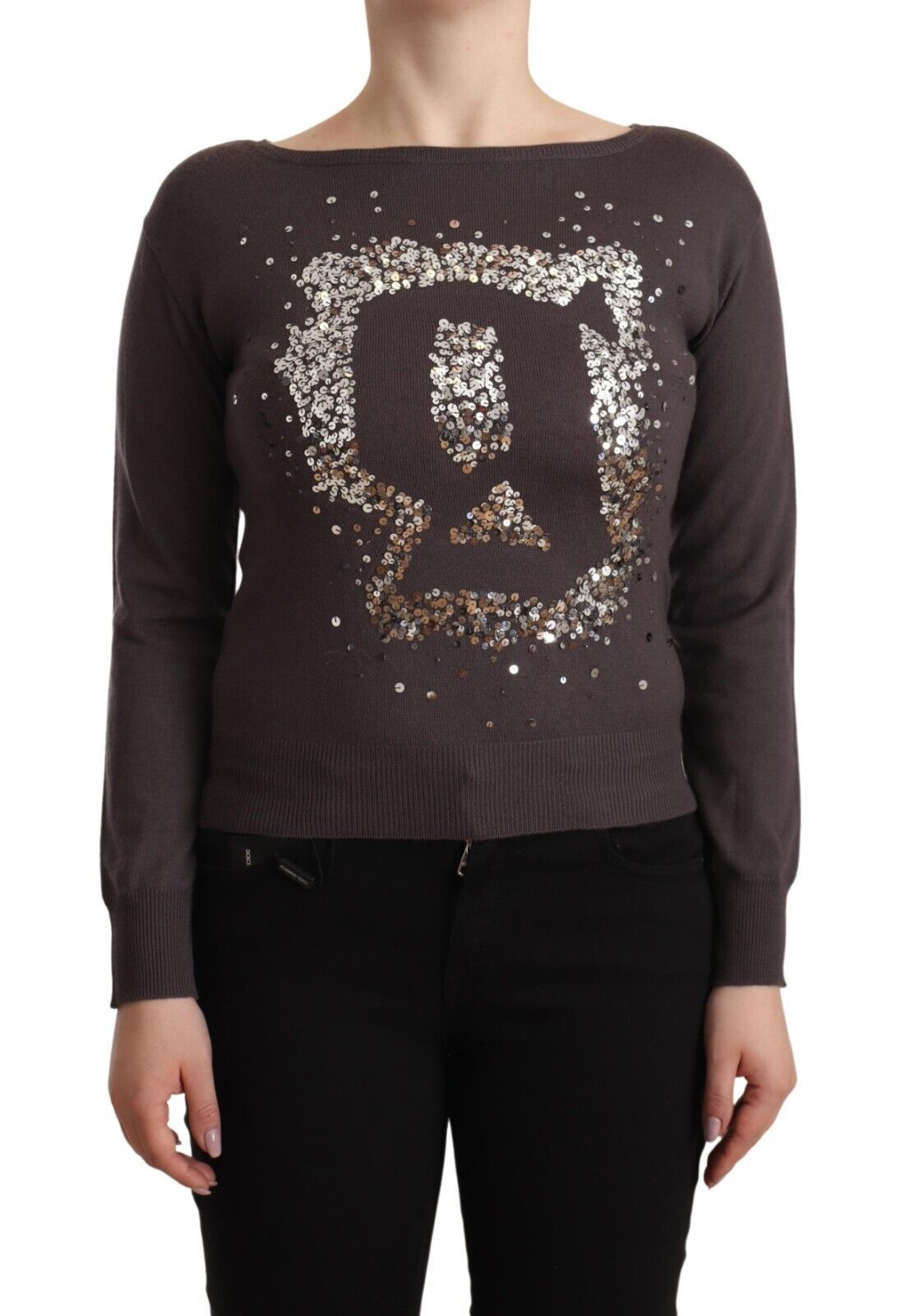 John Galliano Eleganter Langarmpullover aus Wolle