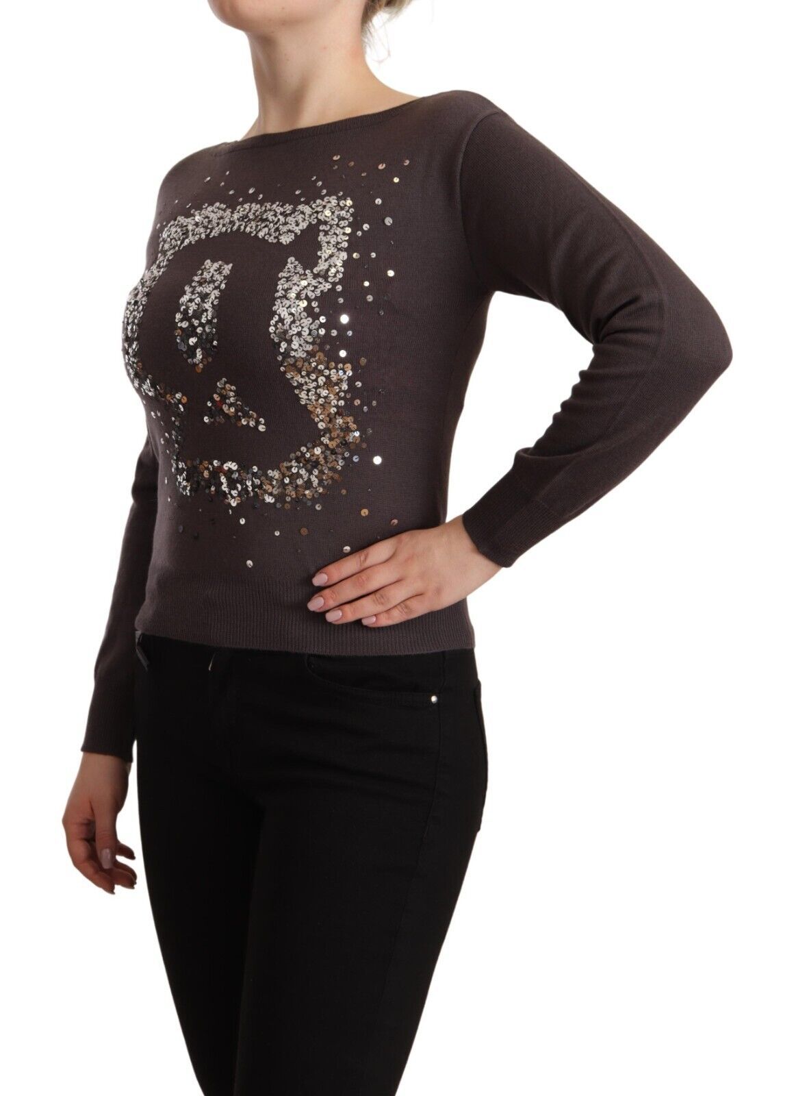 John Galliano Eleganter Langarmpullover aus Wolle