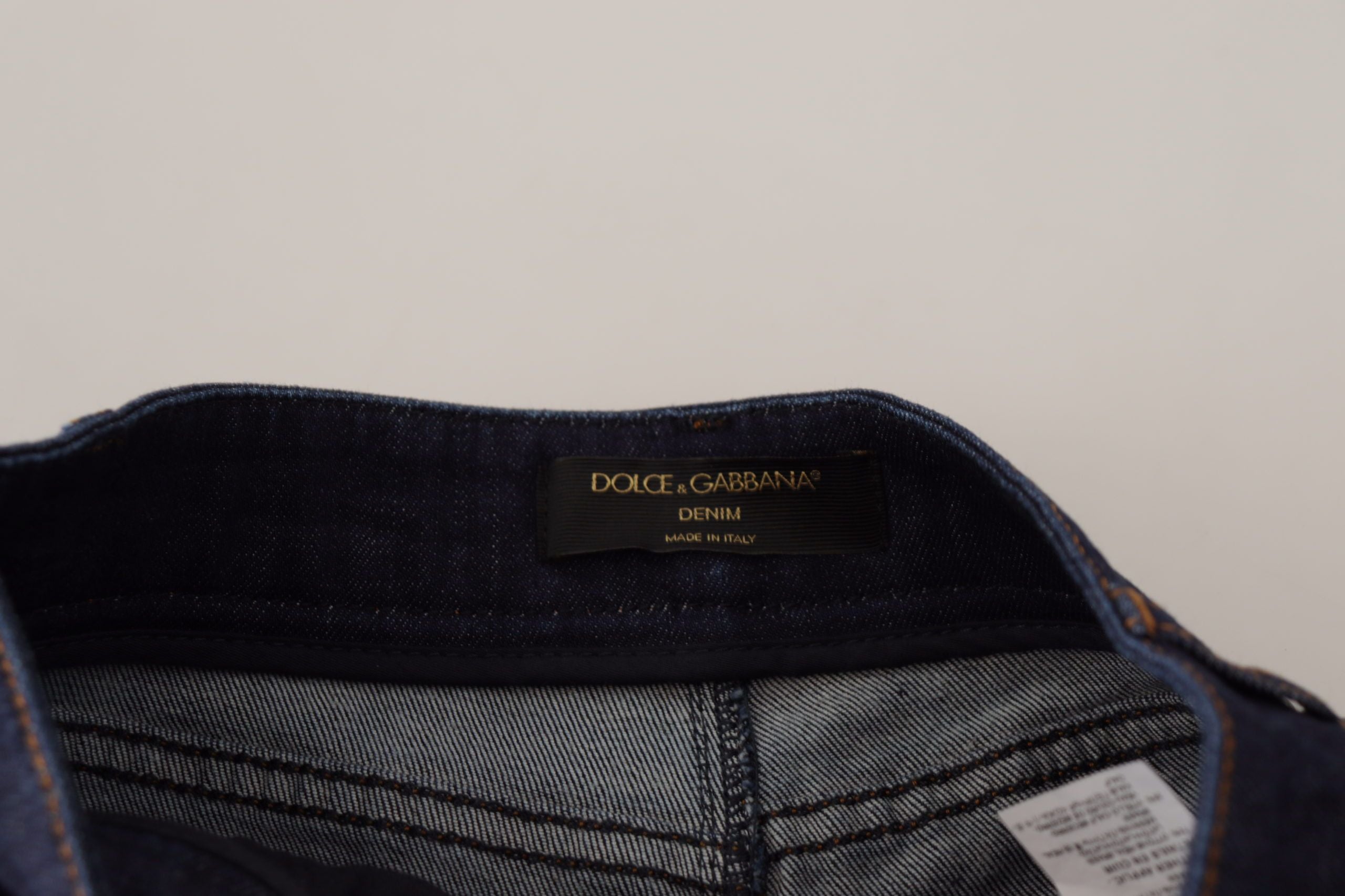 Pantaloni scurți Dolce &amp; Gabbana Chic cu talie înaltă și detalii cu cristale