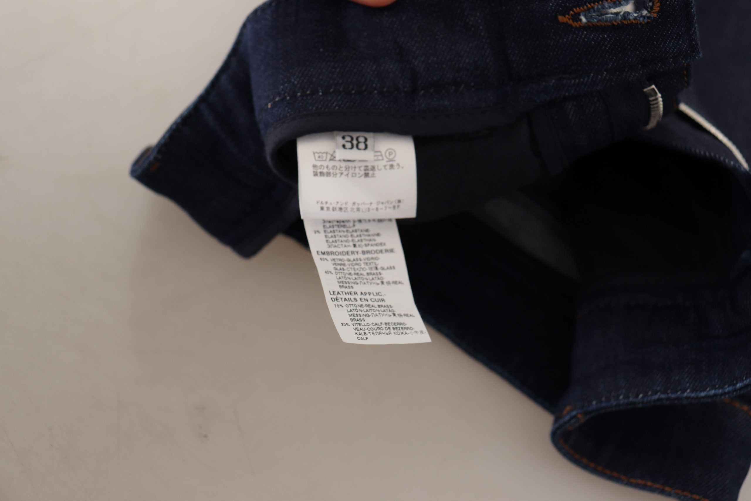 Pantaloni scurți Dolce &amp; Gabbana Chic cu talie înaltă și detalii cu cristale
