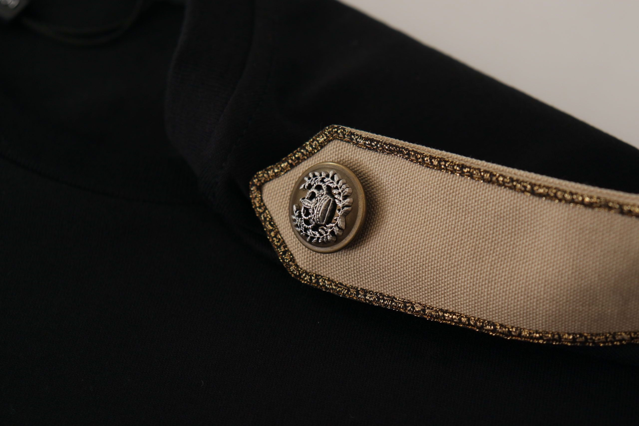 Tricou Dolce &amp; Gabbana Chic Black Logo din bumbac pentru femei