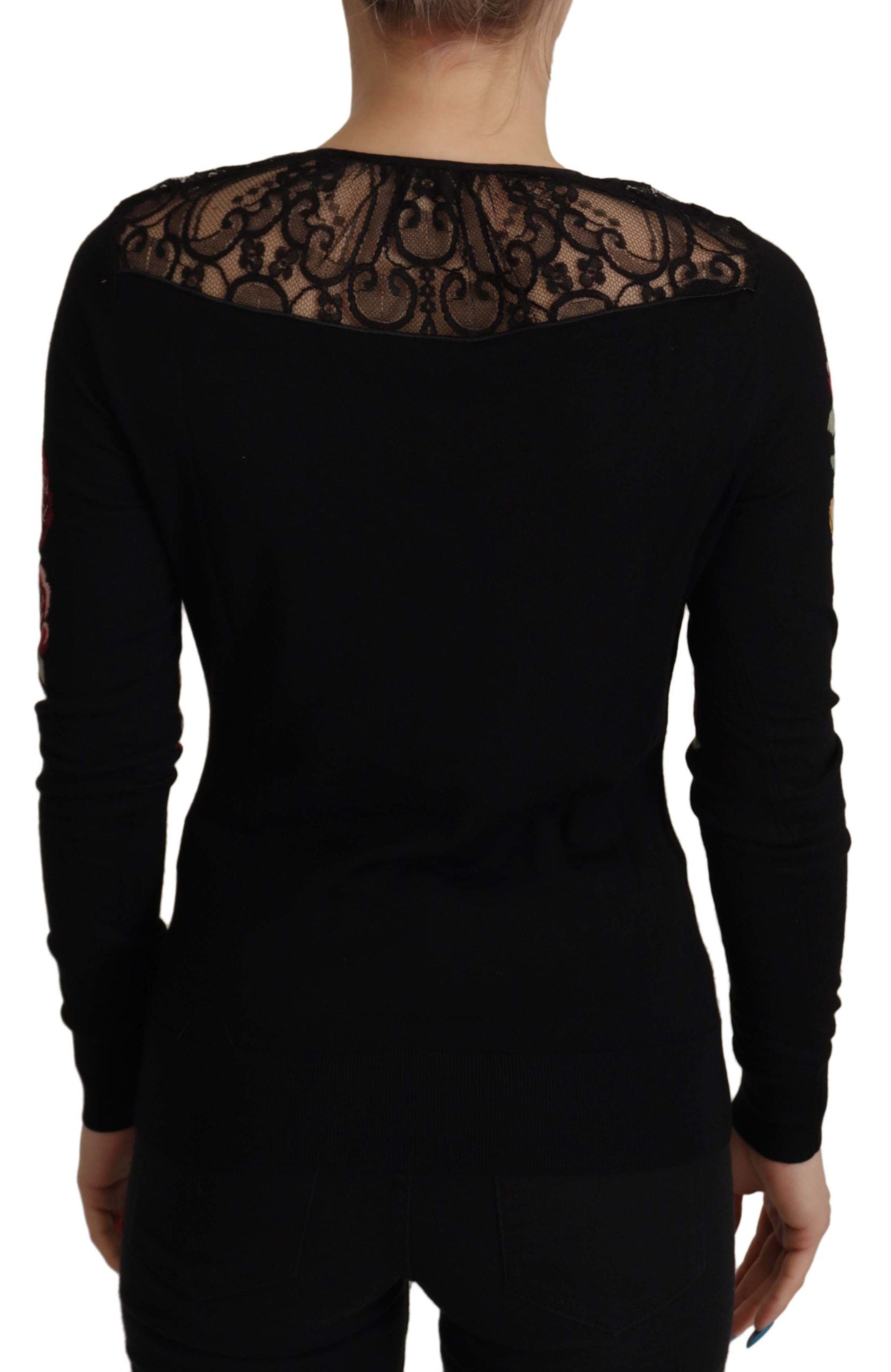 Dolce &amp; Gabbana – Strickjacke mit Engel-Stickerei
