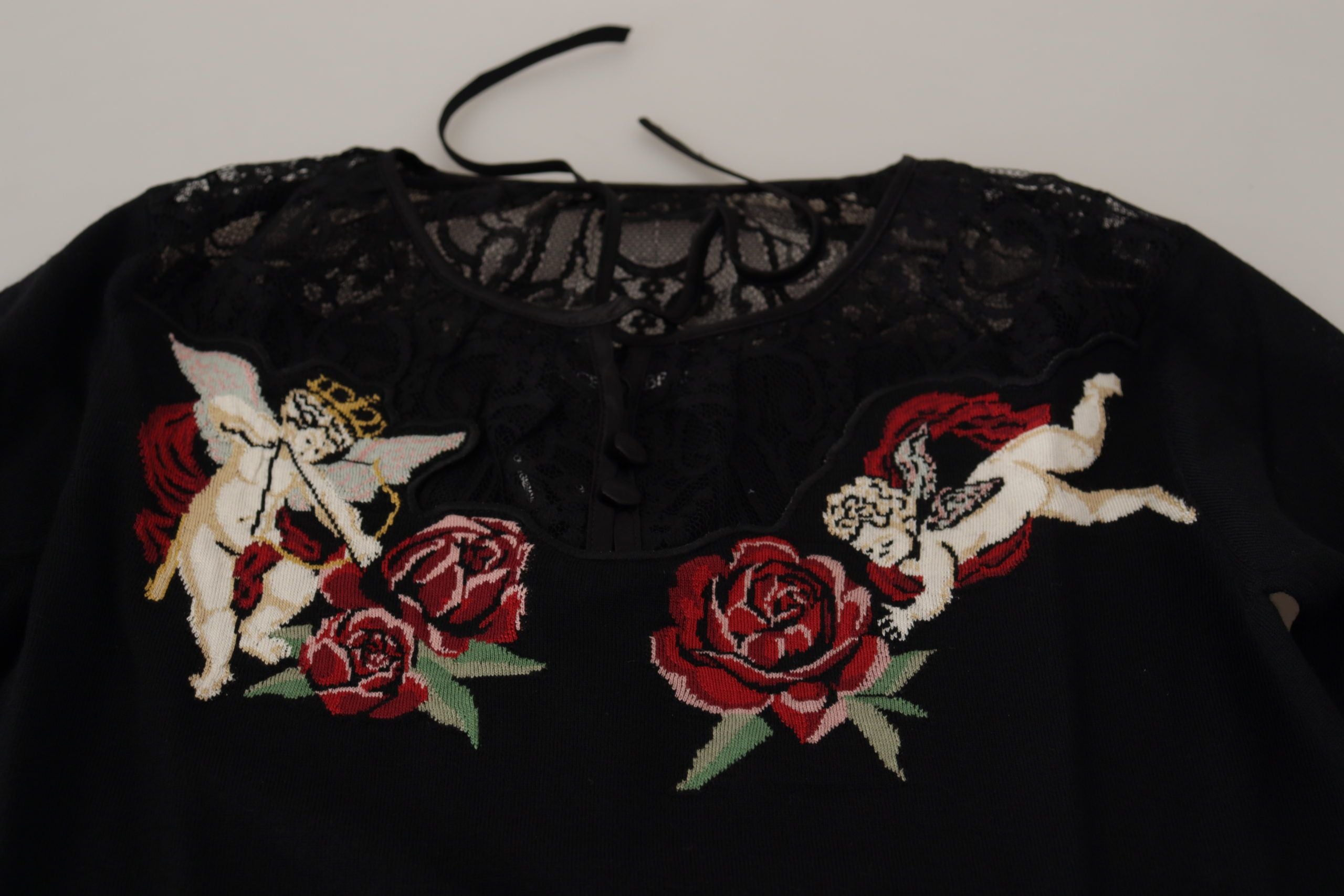 Dolce &amp; Gabbana – Strickjacke mit Engel-Stickerei
