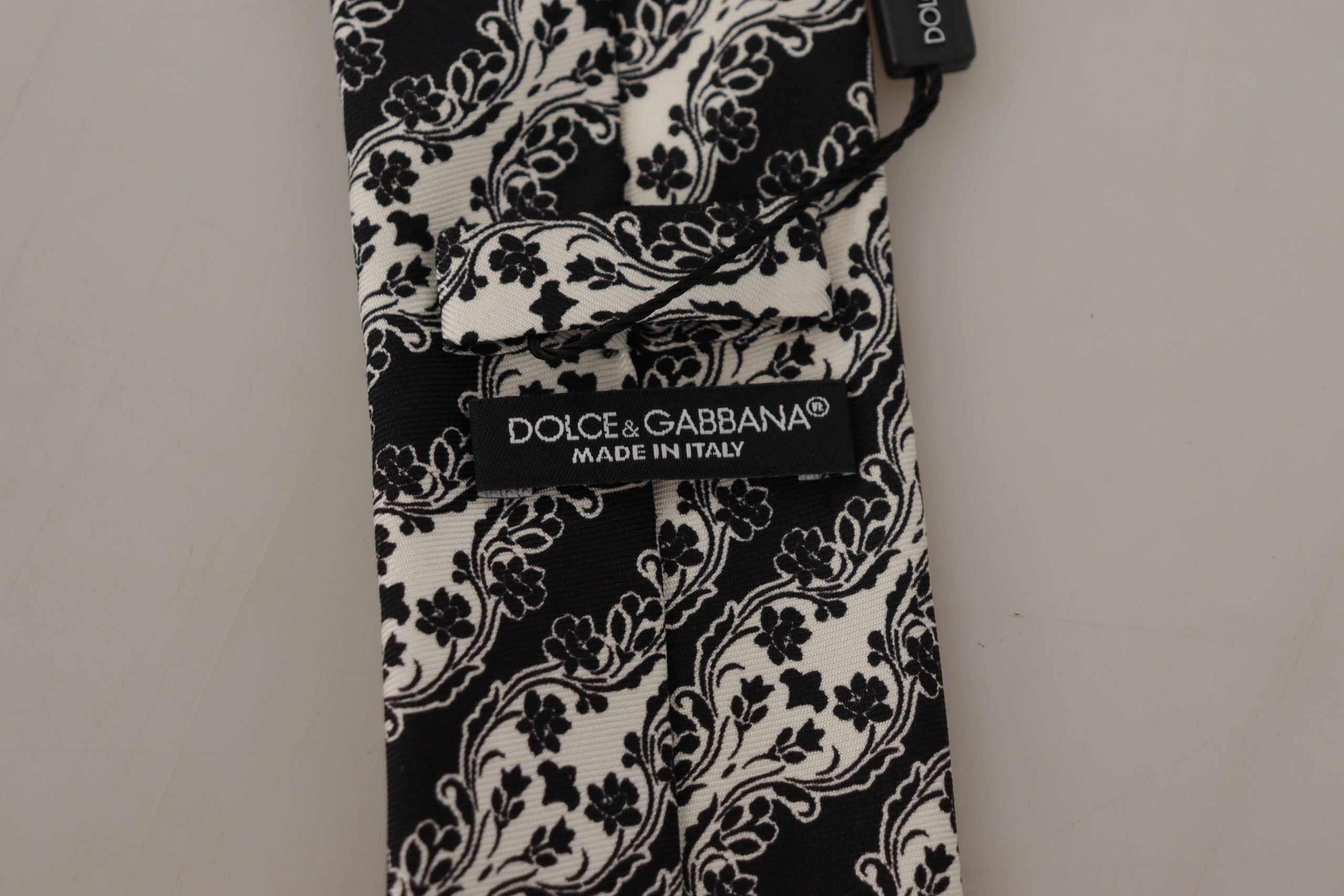Papion elegant din mătase cu imprimeu floral Dolce &amp; Gabbana