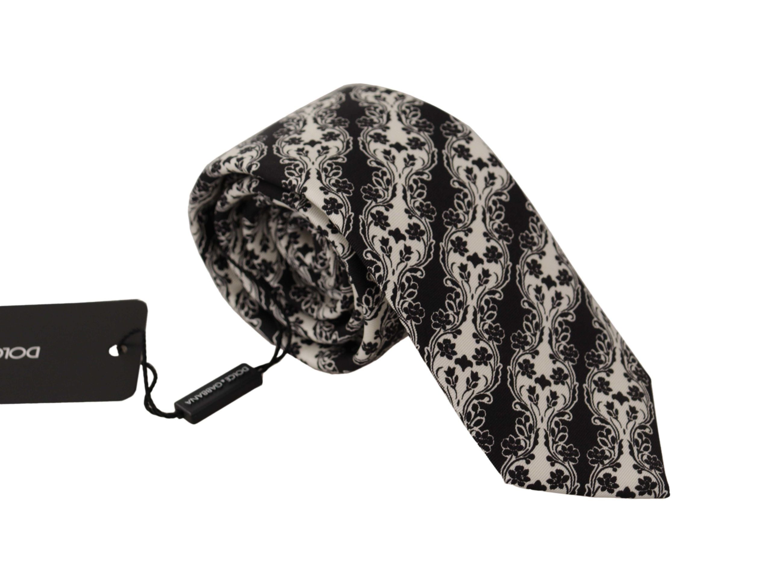 Papion elegant din mătase cu imprimeu floral Dolce &amp; Gabbana
