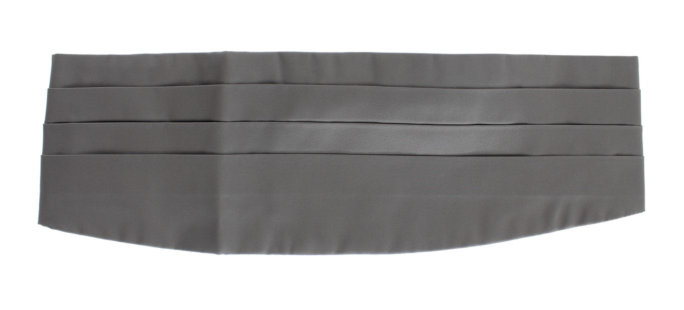 Dolce &amp; Gabbana Eleganter Kummerbund aus Seide in Grau