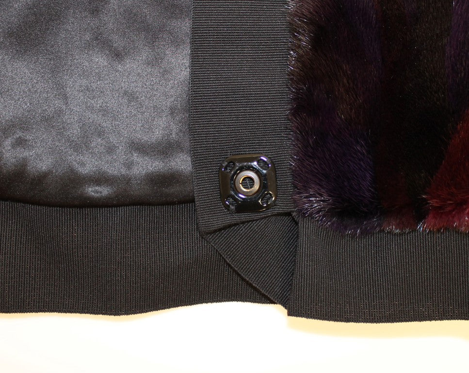 Eșarfă Dolce &amp; Gabbana Exquisite Purple din blană de MINK