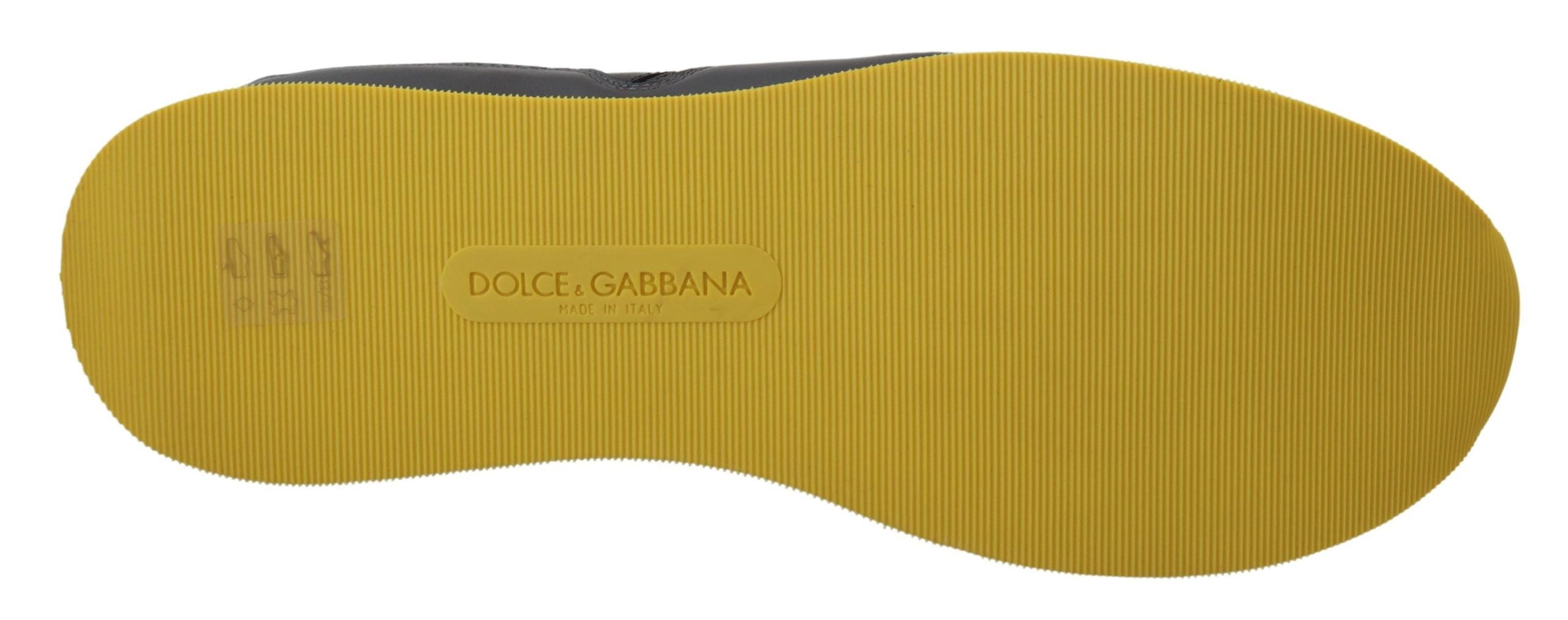 Dolce &amp; Gabbana Mehrfarbige Low-Top-Sneaker aus Ledermischung