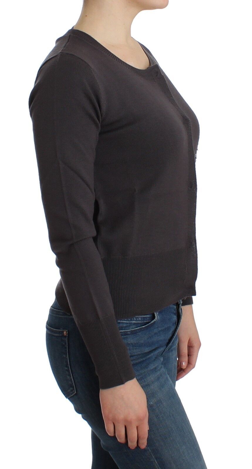 John Galliano Elegante lila Wolljacke mit Pailletten