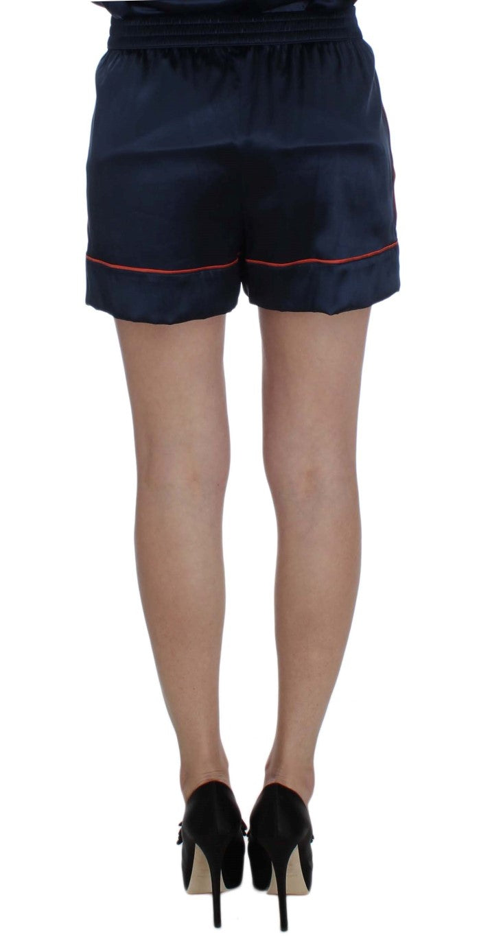 Pantaloni scurți mini eleganți din mătase elastică Dolce &amp; Gabbana