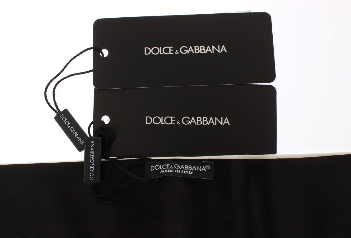 Exklusiver Kummerbund aus weißer Seide von Dolce &amp; Gabbana