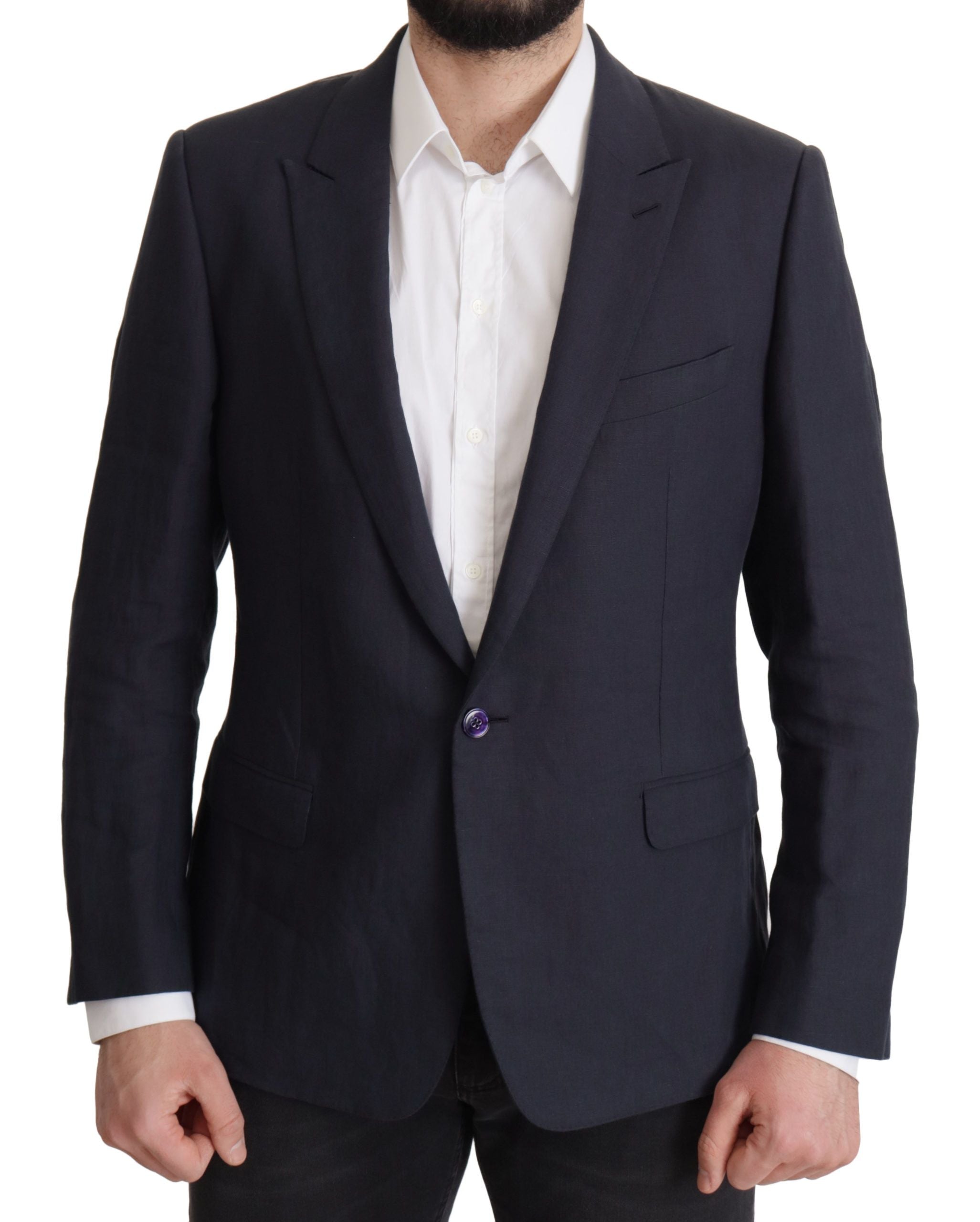 Dolce &amp; Gabbana Eleganter einreihiger Blazer aus Leinen
