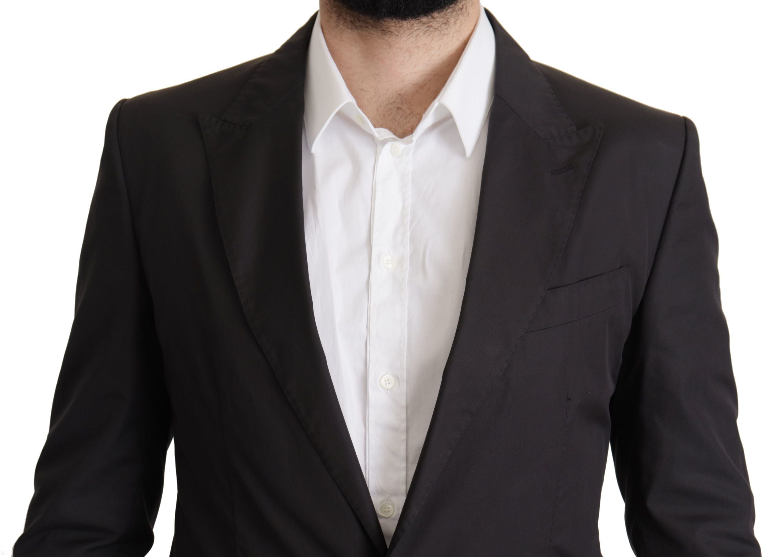 Dolce &amp; Gabbana Eleganter Taormina-Blazer aus schwarzer Baumwolle