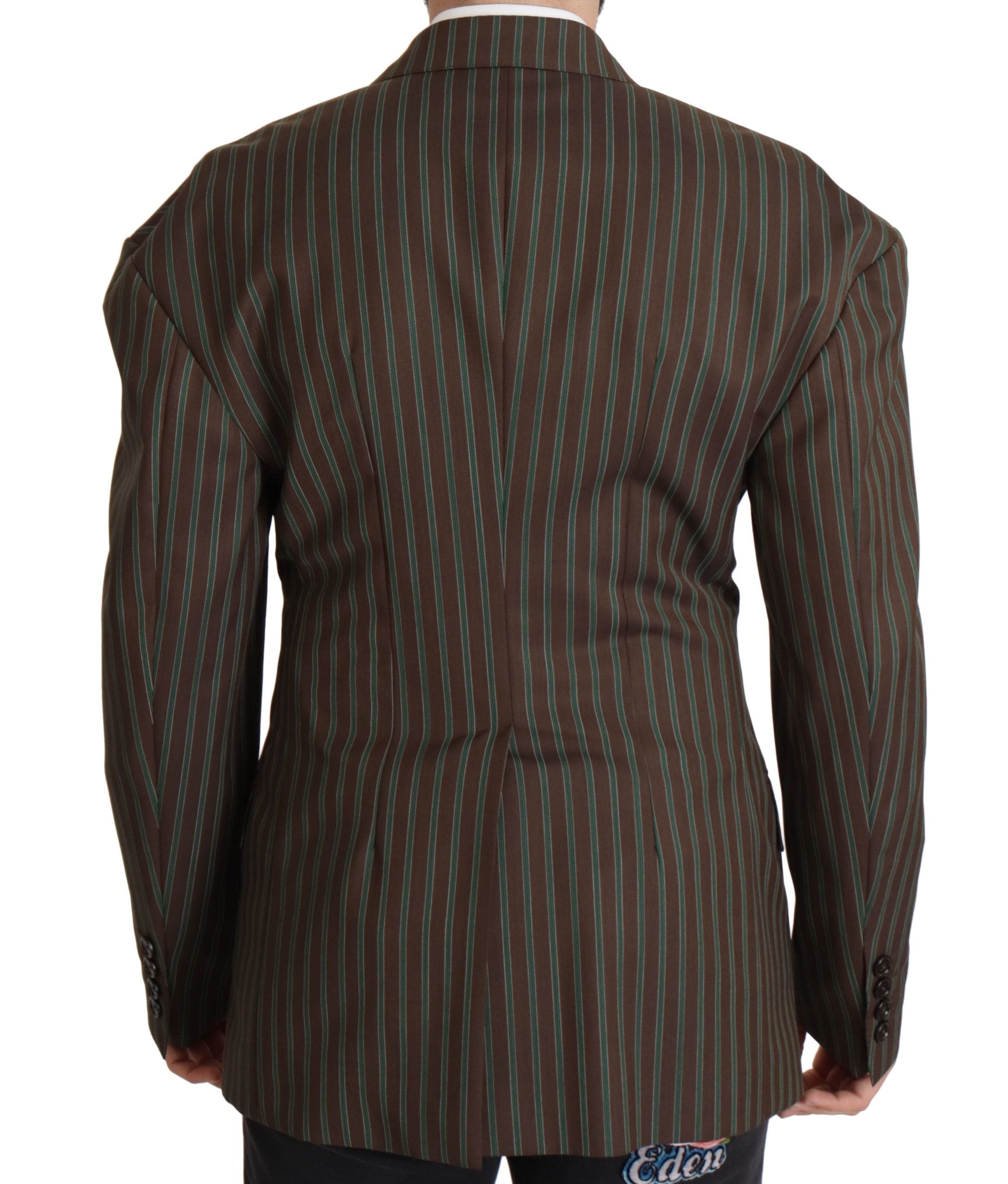 Dolce &amp; Gabbana – Mehrfarbig gestreifter Zweireiher-Blazer