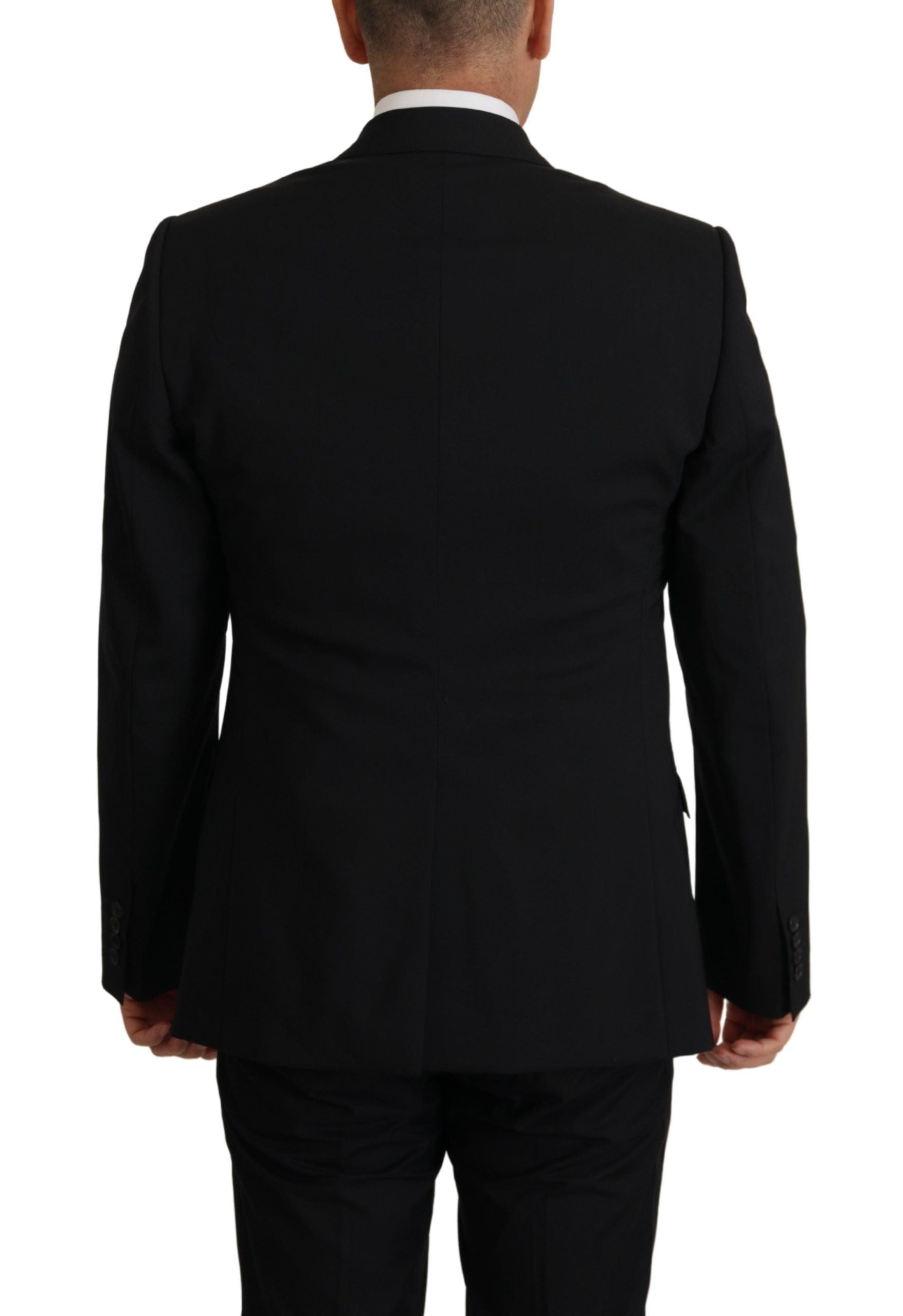 Elegantes Ensemble aus schwarzem Martini-Blazer und Weste von Dolce &amp; Gabbana