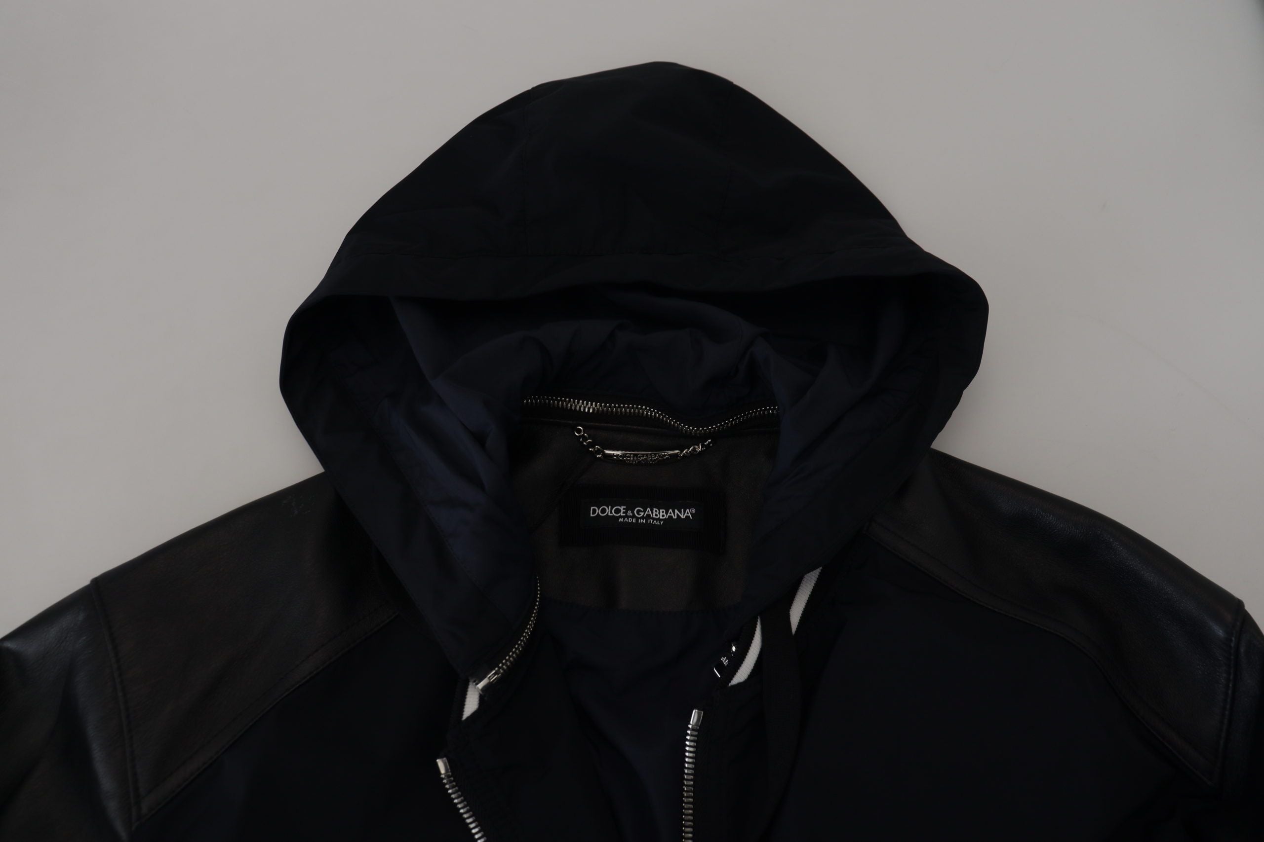 Dolce &amp; Gabbana Elegante schwarze Bomber-Blousonjacke