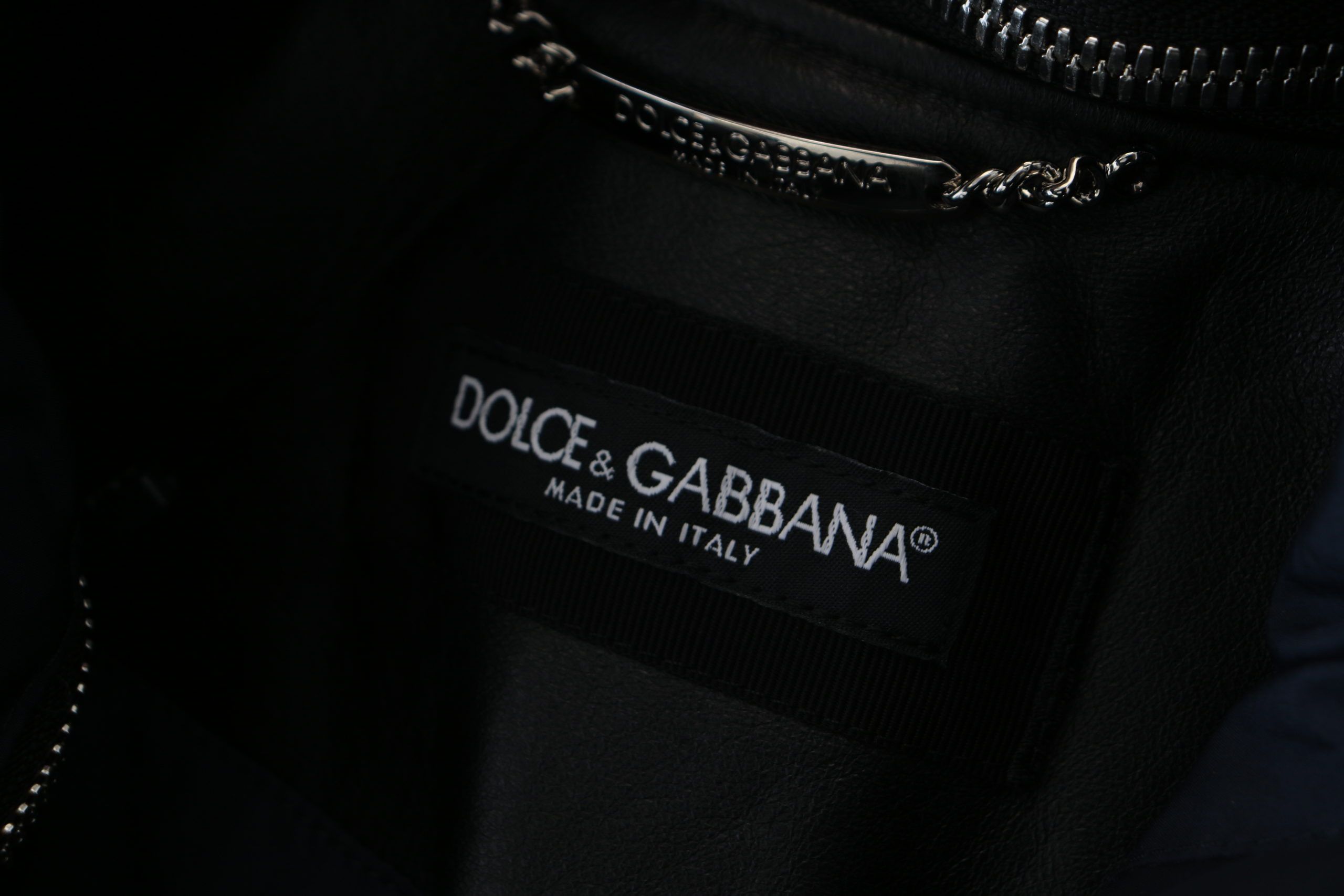 Dolce &amp; Gabbana Elegante schwarze Bomber-Blousonjacke