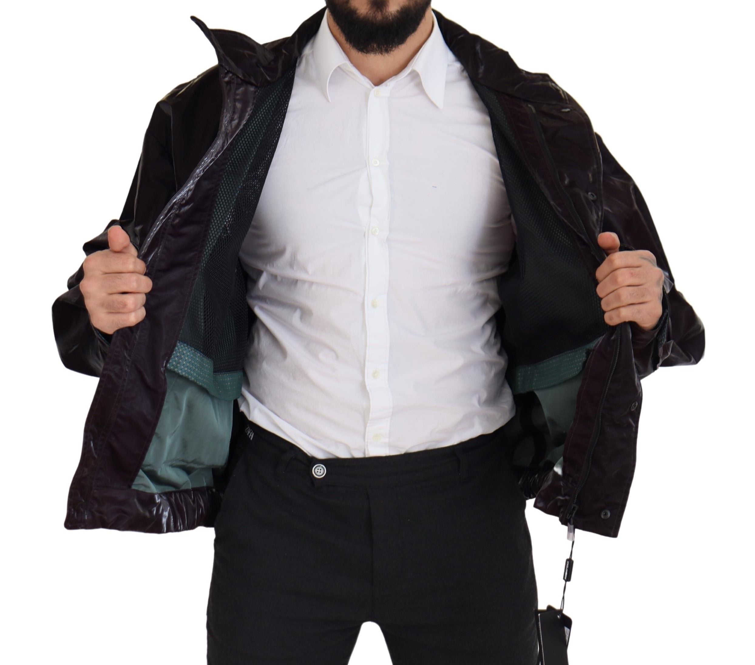 Dolce &amp; Gabbana Elegante Bordeaux-Jacke mit Kragen