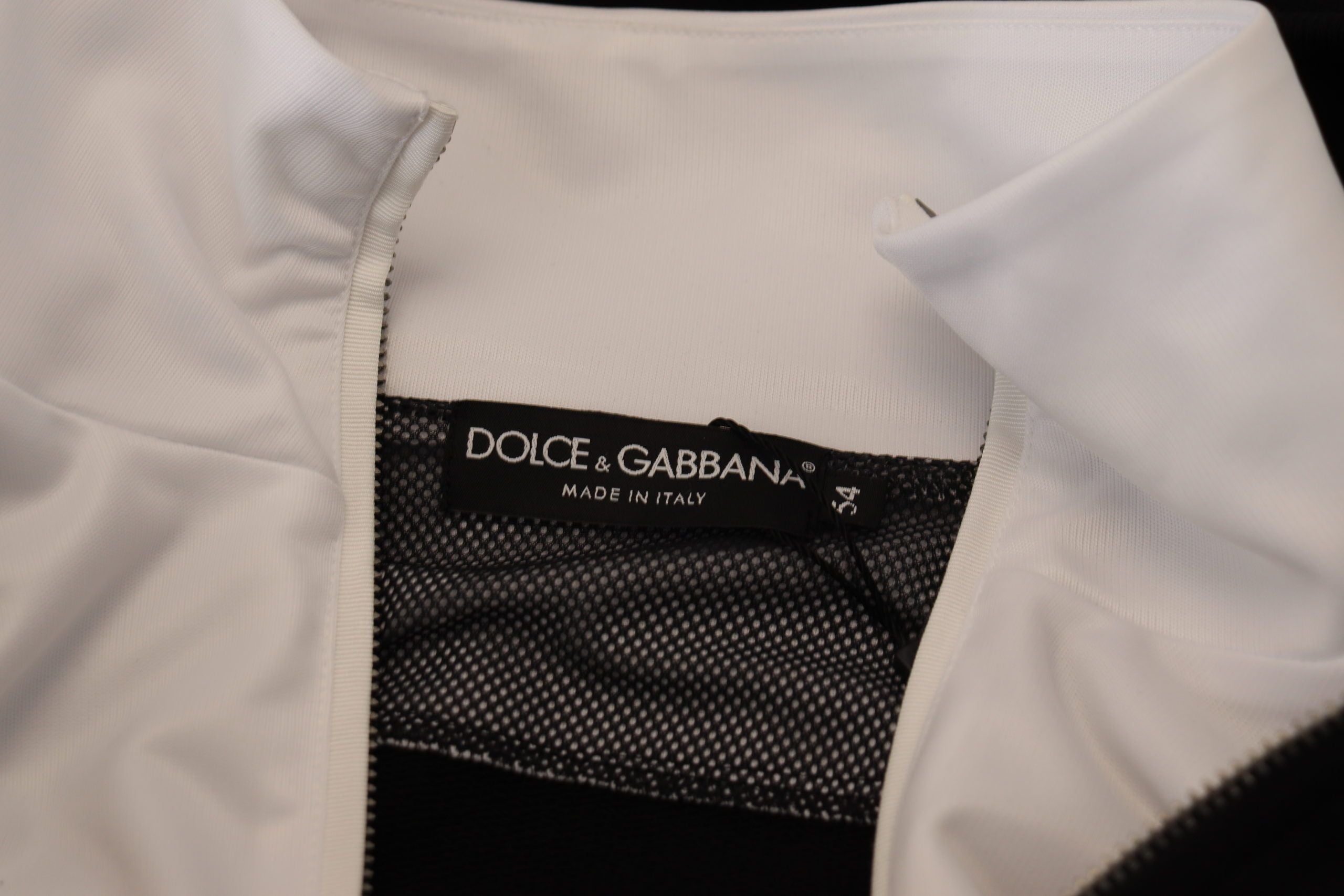 Dolce &amp; Gabbana Elegante schwarze Bomberjacke mit Kapuze