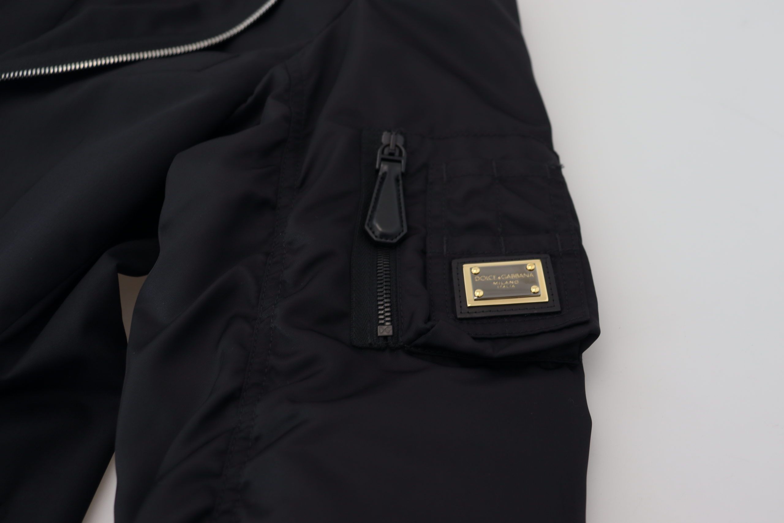 Dolce &amp; Gabbana Elegante schwarze Schurwolljacke