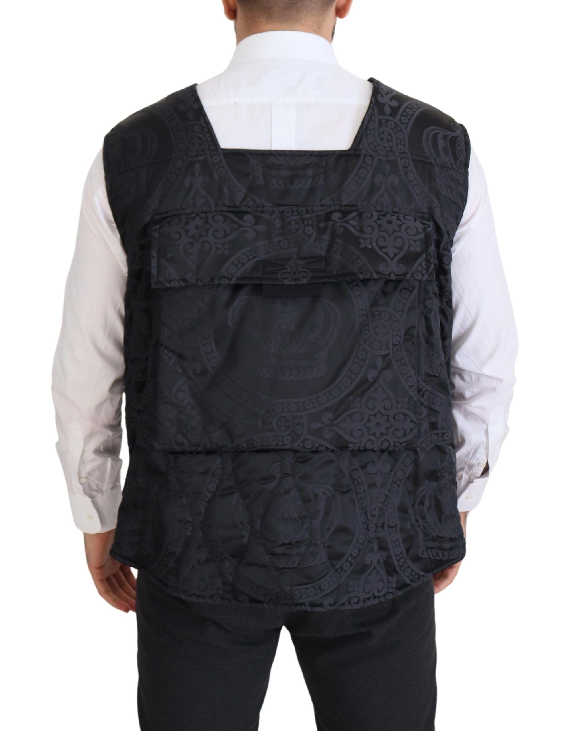 Dolce &amp; Gabbana – Elegante ärmellose Weste in Schwarz