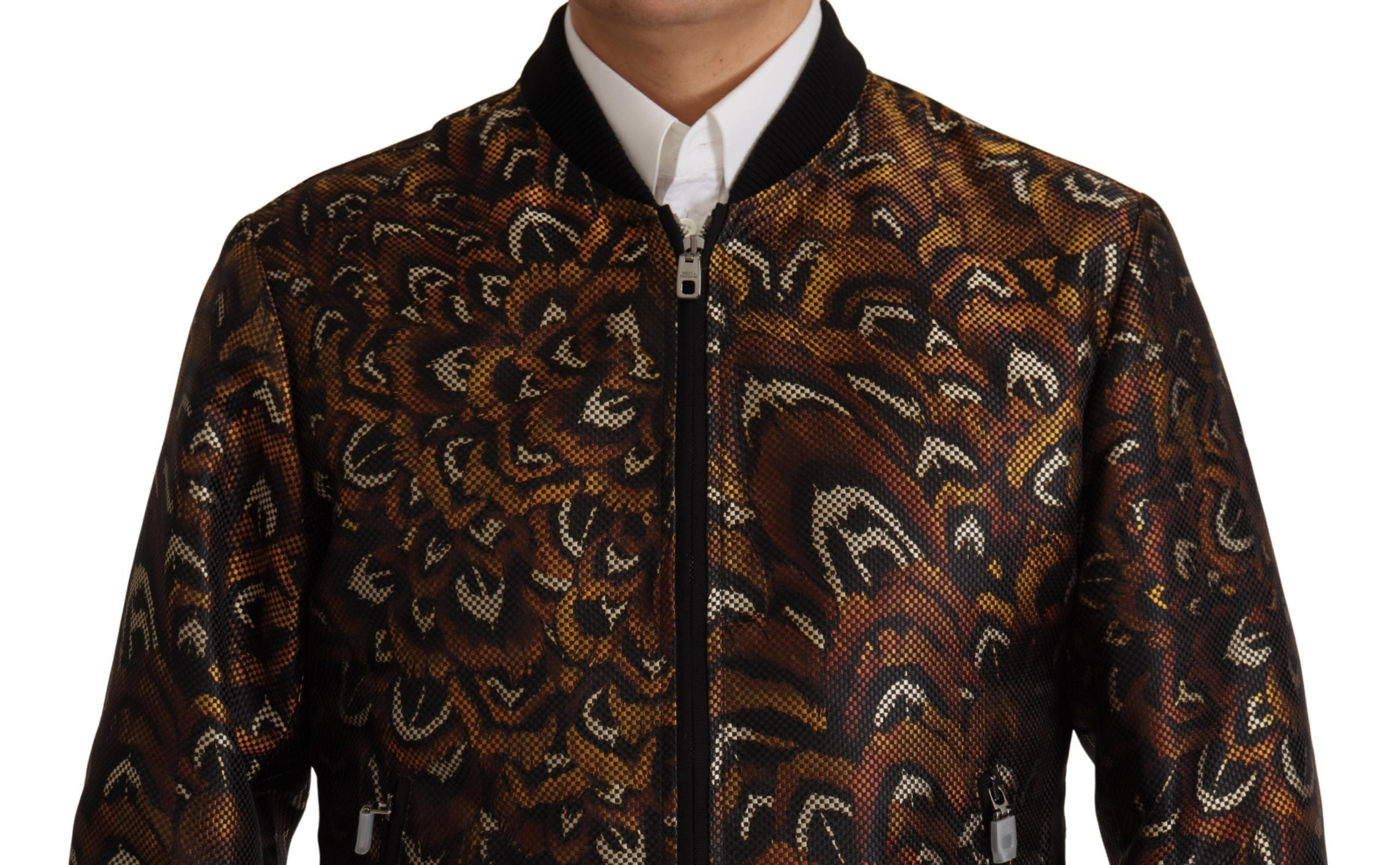 Dolce &amp; Gabbana Elegante braune Blousonjacke