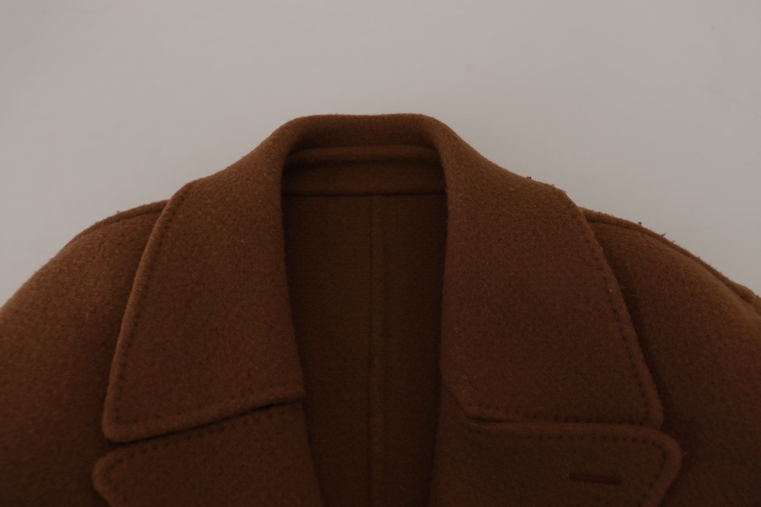 Dolce &amp; Gabbana Elegante zweireihige braune Jacke