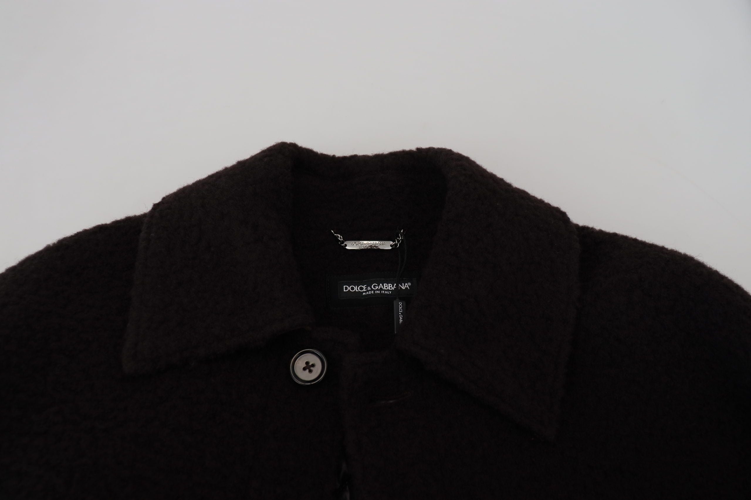 Dolce &amp; Gabbana Elegante schwarze Jacke aus Alpaka-Wollmischung