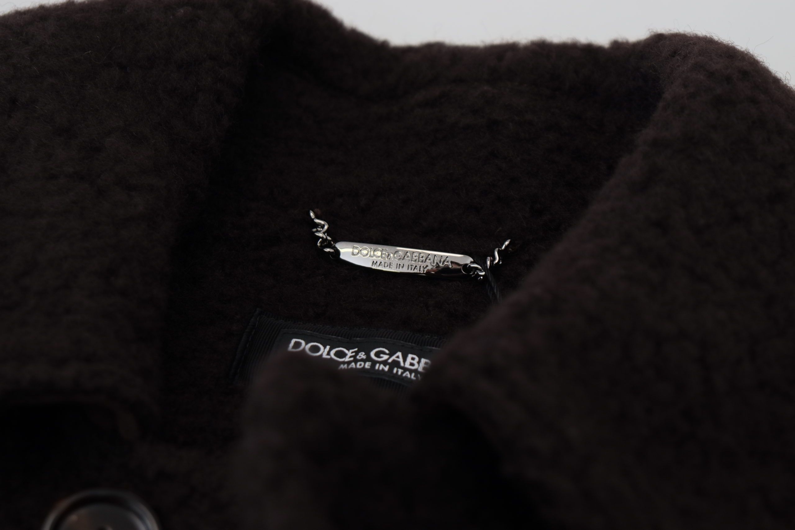 Dolce &amp; Gabbana Elegante schwarze Jacke aus Alpaka-Wollmischung