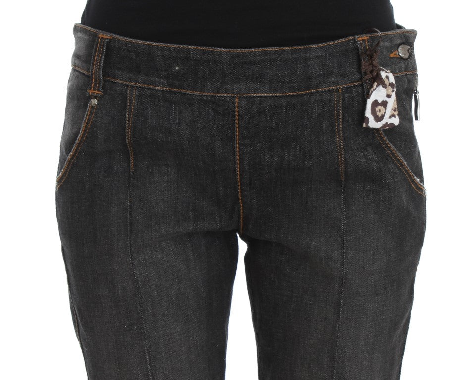 Blugi Ermanno Scervino Chic Slim Fit gri spălați