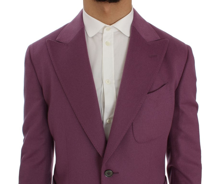 Dolce &amp; Gabbana Eleganter Blazer aus einer Kaschmir-Seidenmischung in Lila