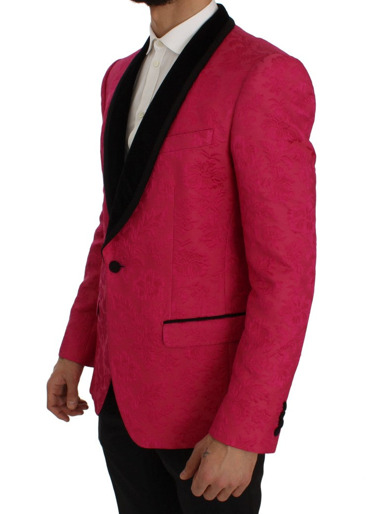 Dolce &amp; Gabbana Einreihiger Blazer aus geblümtem Brokat