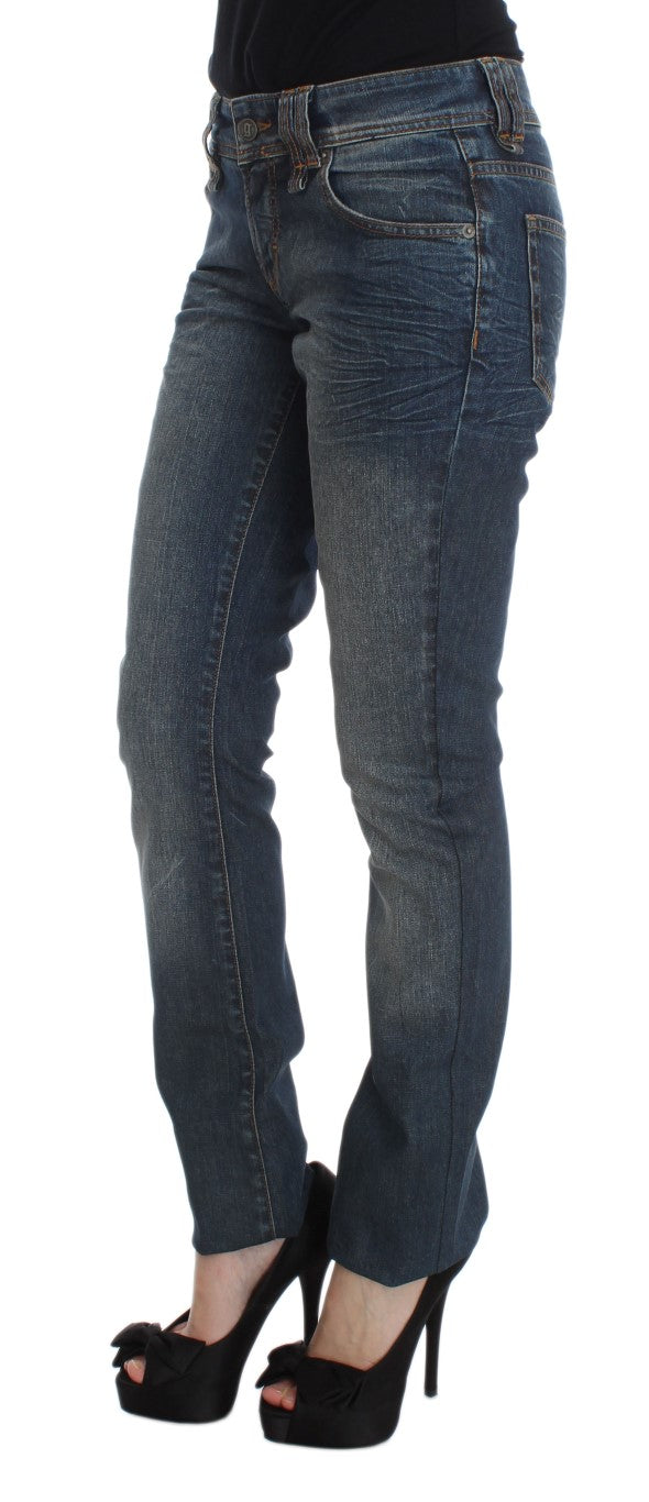 Schicke Slim Fit-Jeans von John Galliano in Blau