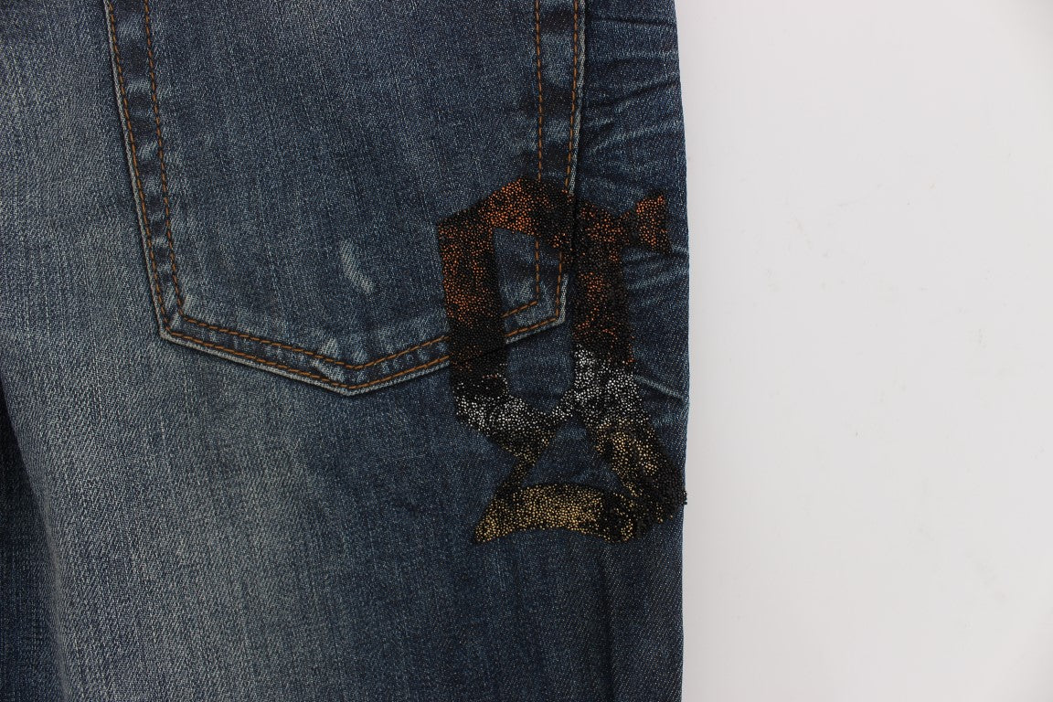 Schicke Slim Fit-Jeans von John Galliano in Blau
