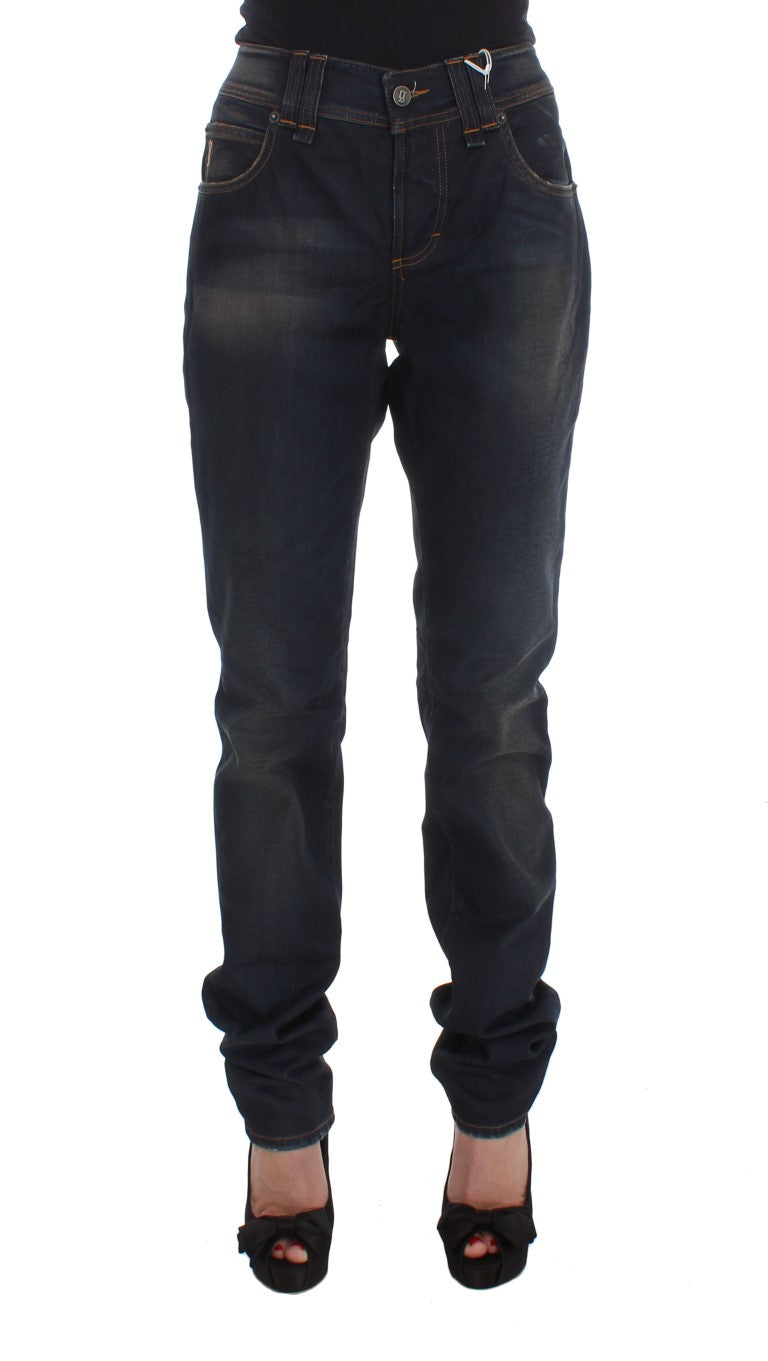 John Galliano – Schicke Boyfriend-Jeans in Blau
