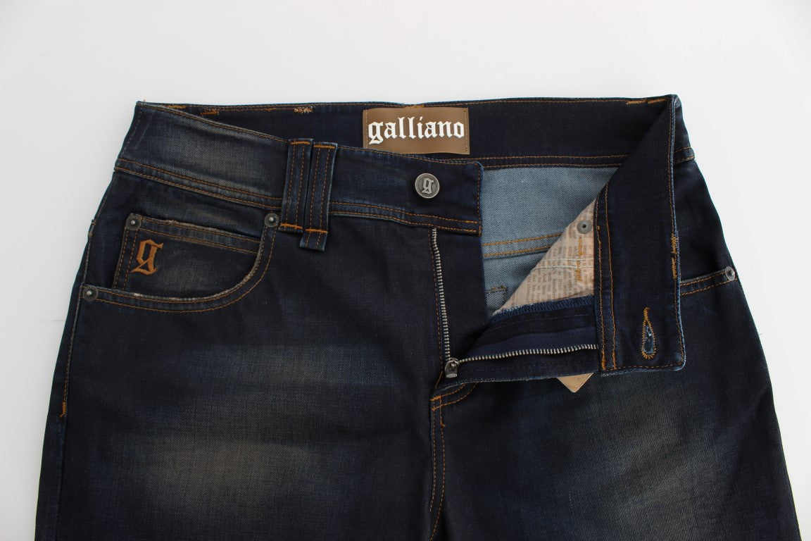 John Galliano – Schicke Boyfriend-Jeans in Blau