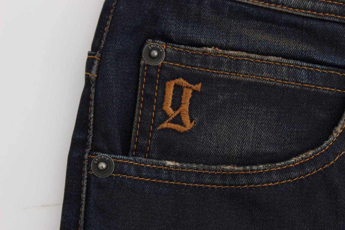 John Galliano – Schicke Boyfriend-Jeans in Blau
