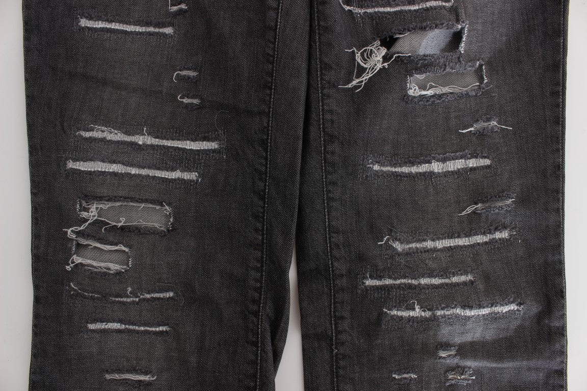 John Galliano Chic Straight Fit Jeans in grauer Waschung
