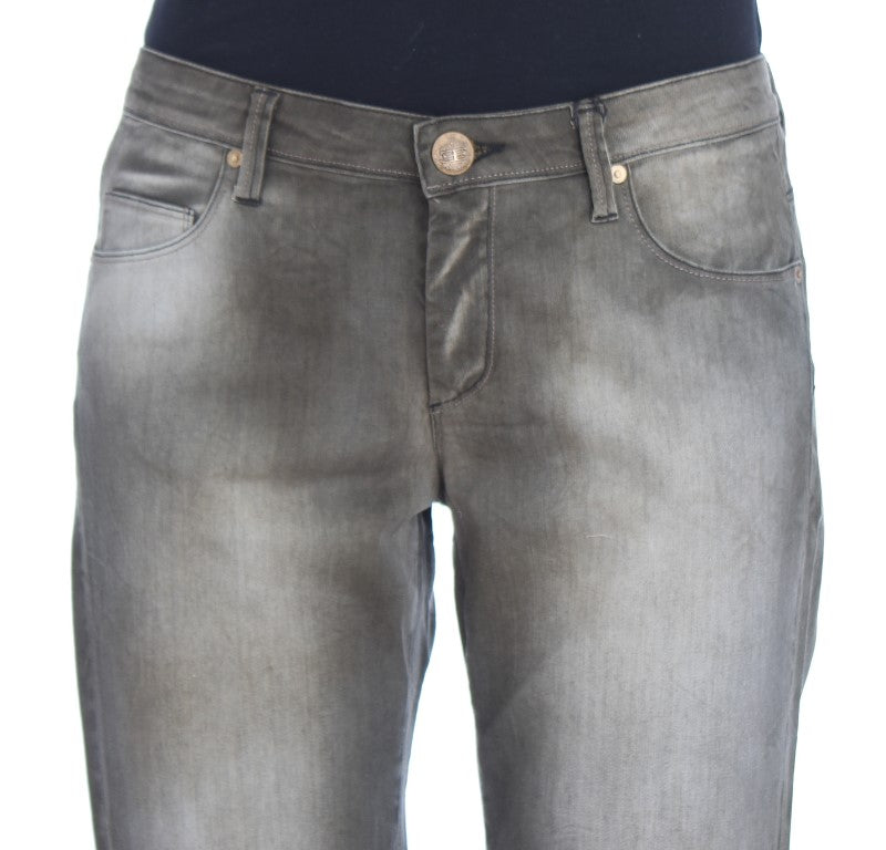 Ermanno Scervino Schicke Boyfriendjeans in grauer Waschung