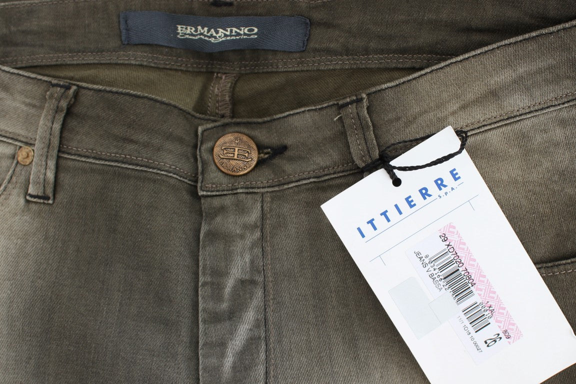 Ermanno Scervino Schicke Boyfriendjeans in grauer Waschung