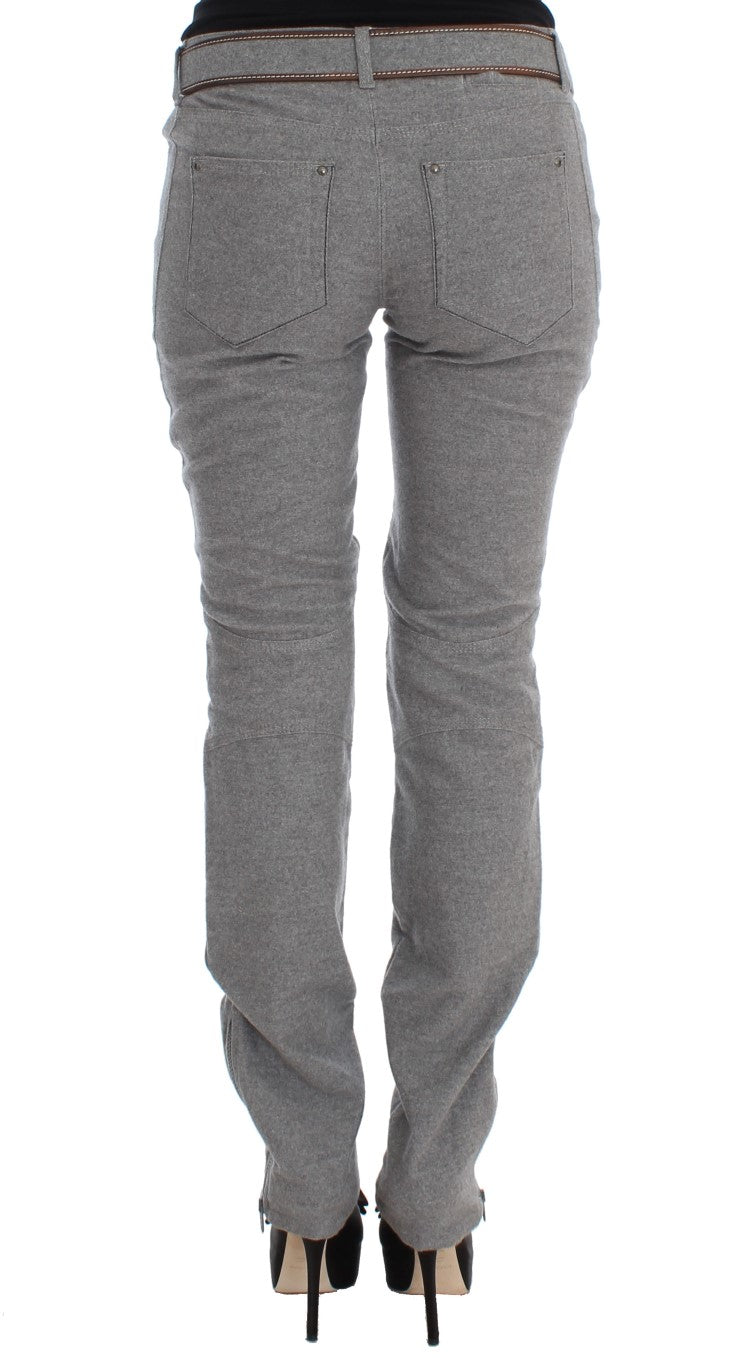 Ermanno Scervino Schicke graue lässige Baumwollhose