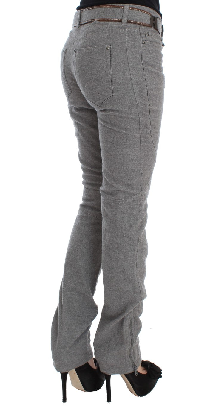 Ermanno Scervino Schicke graue lässige Baumwollhose